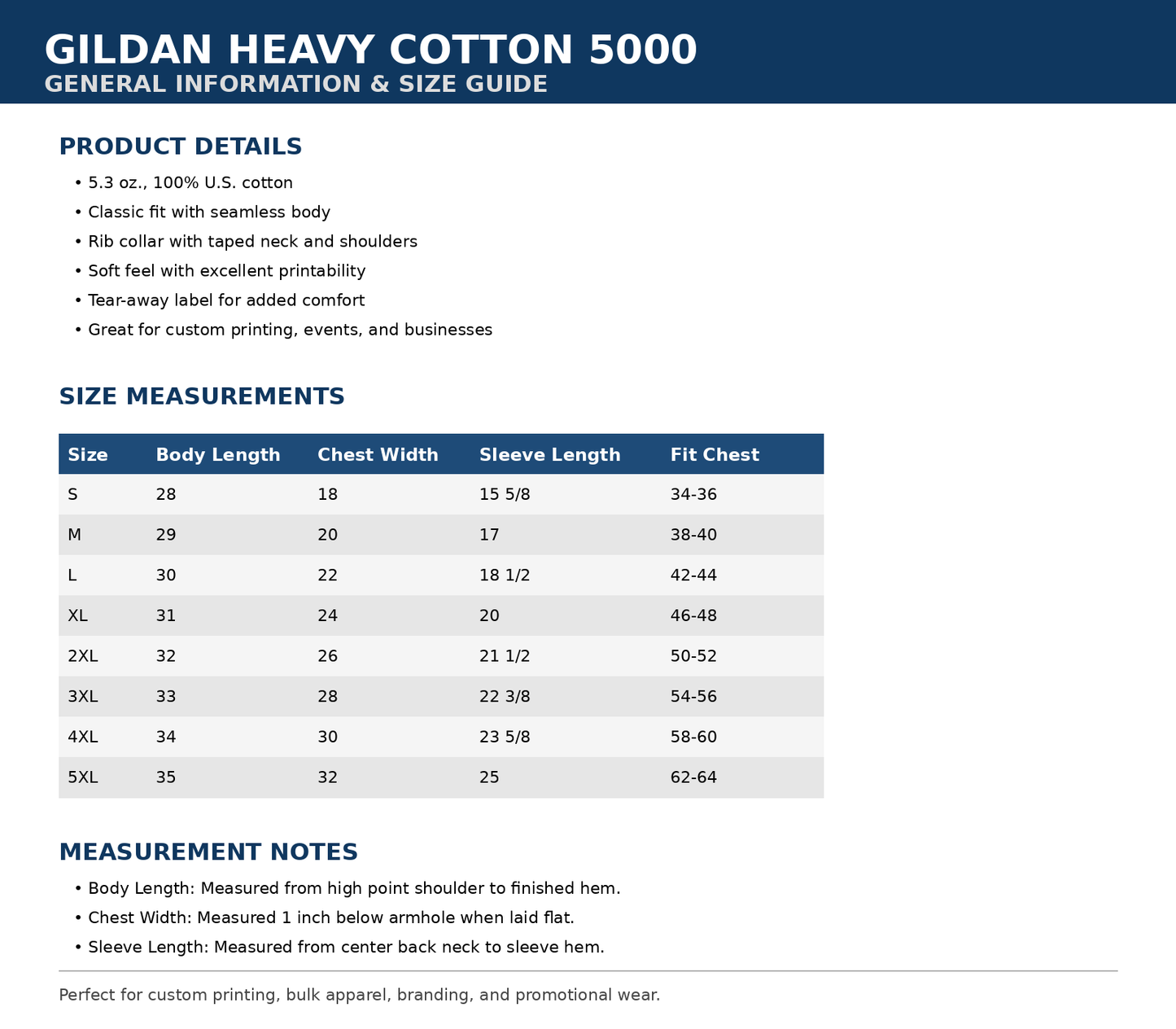 100 Custom Printed Gildan Heavy Cotton T-Shirts