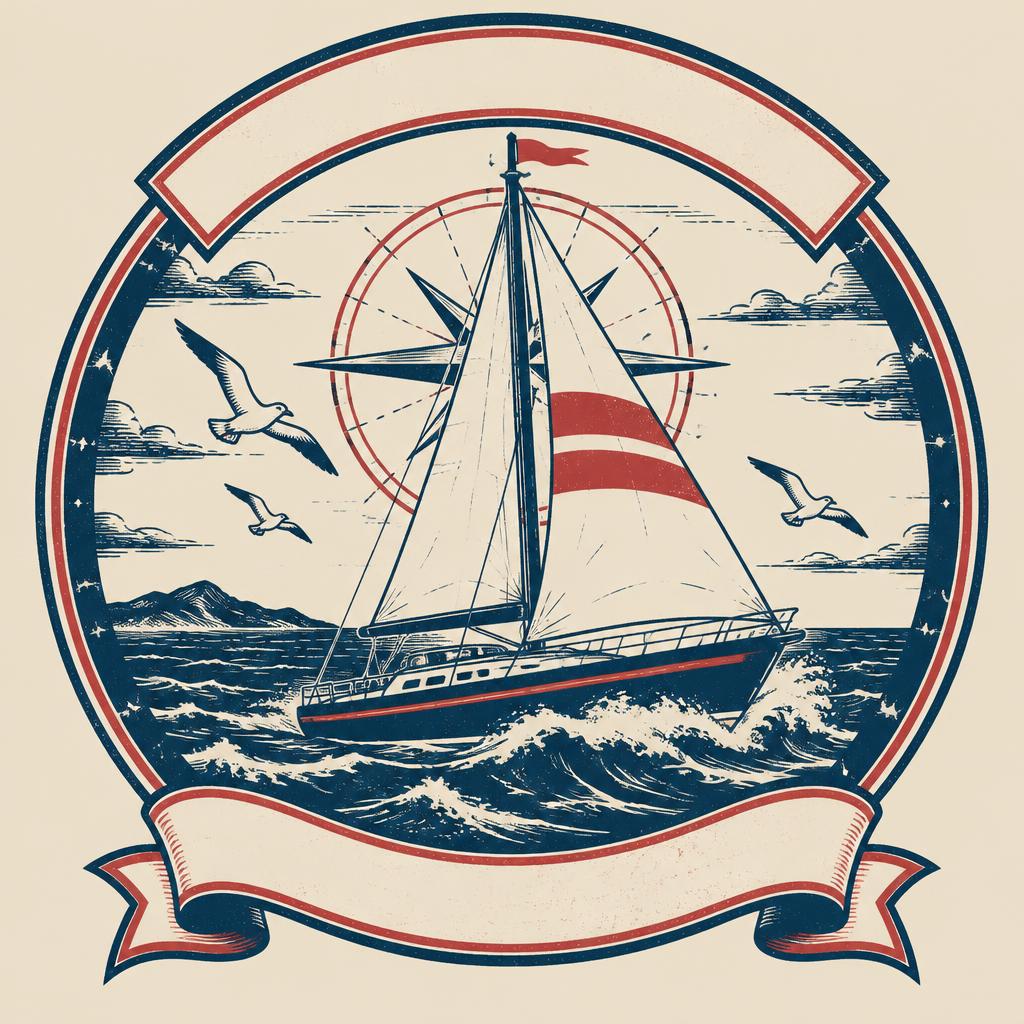 Open Water Sail template illustration