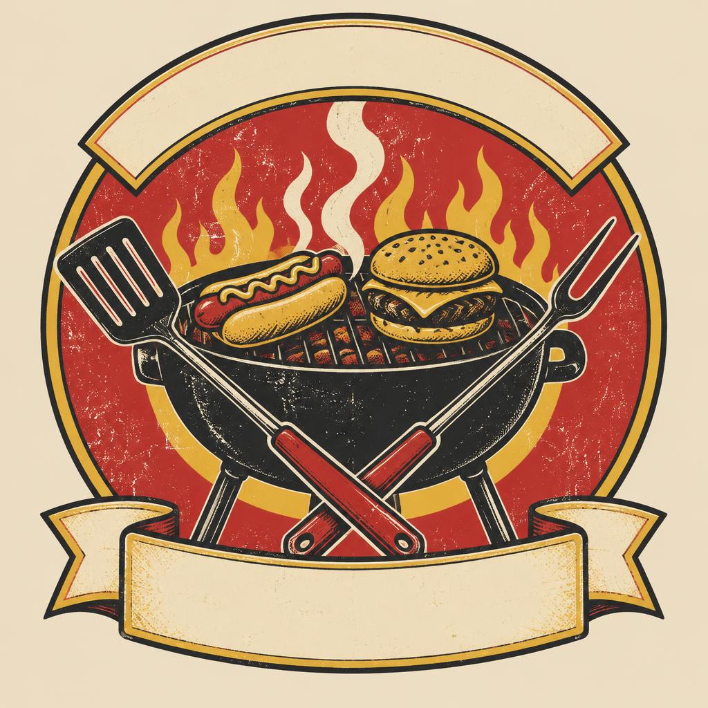Backyard Cookout template illustration