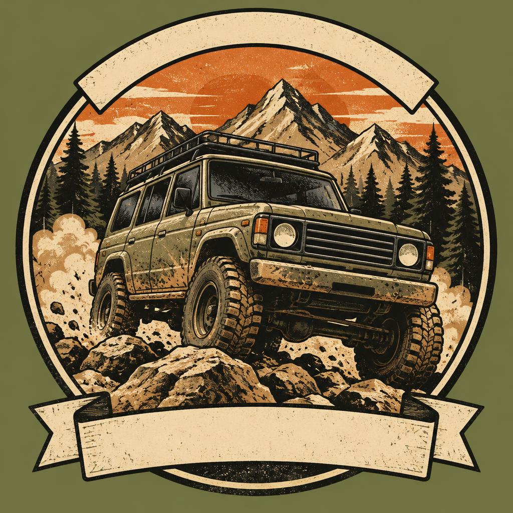 Rock Crawler template illustration