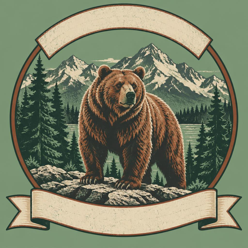 Grizzly Ridge template illustration
