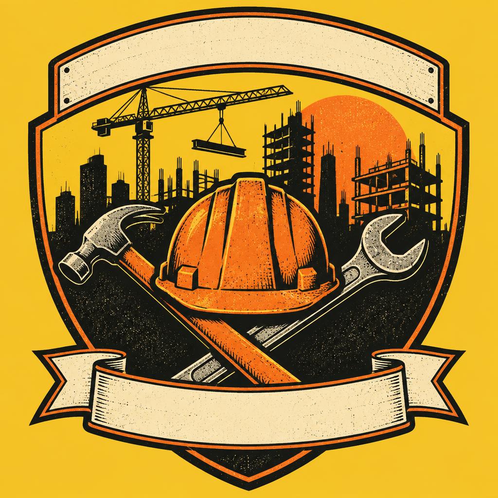 Hard Hat Crew template illustration